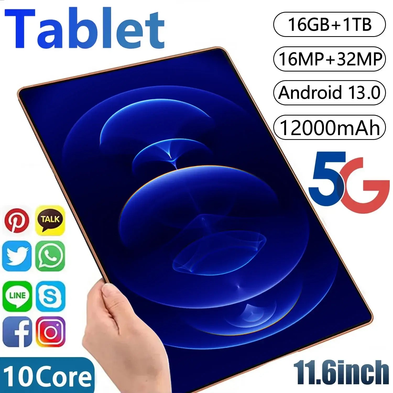 Tablet Android 13 | 16GB Ram Tablet | Smart Phones London