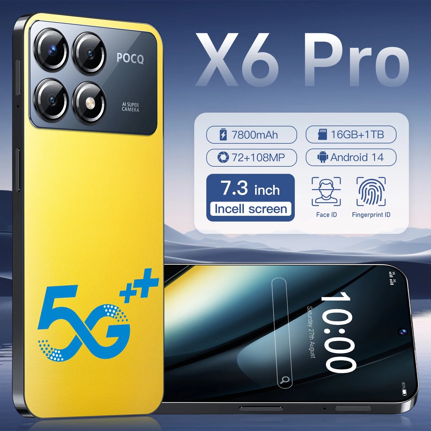 X6 Pro Smartphone Global Version Snapdragon 8 Gen 3 50MP+108MP Android Unlocked