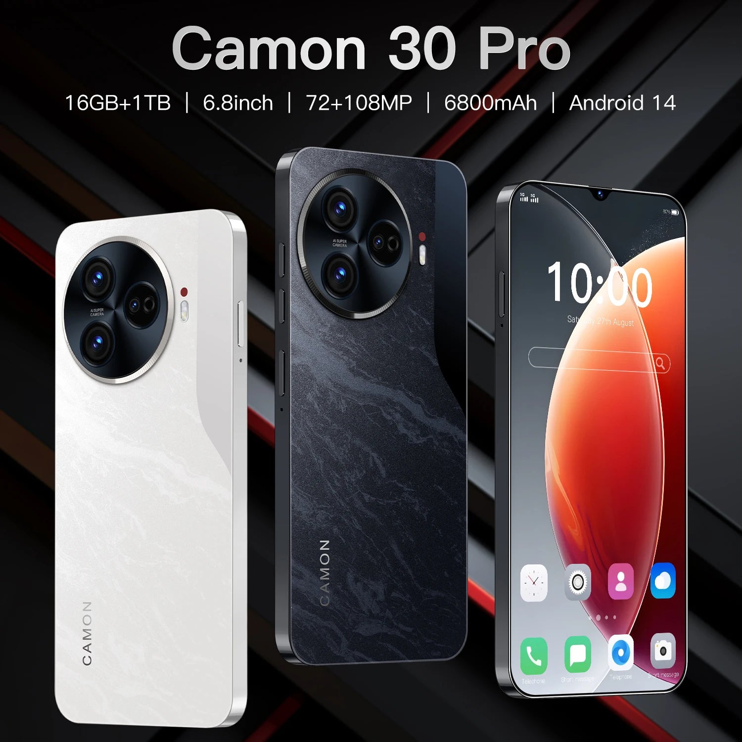 Global Version Camon 30 Pro Smartphone 5G 6.8 Inch  Unlocked