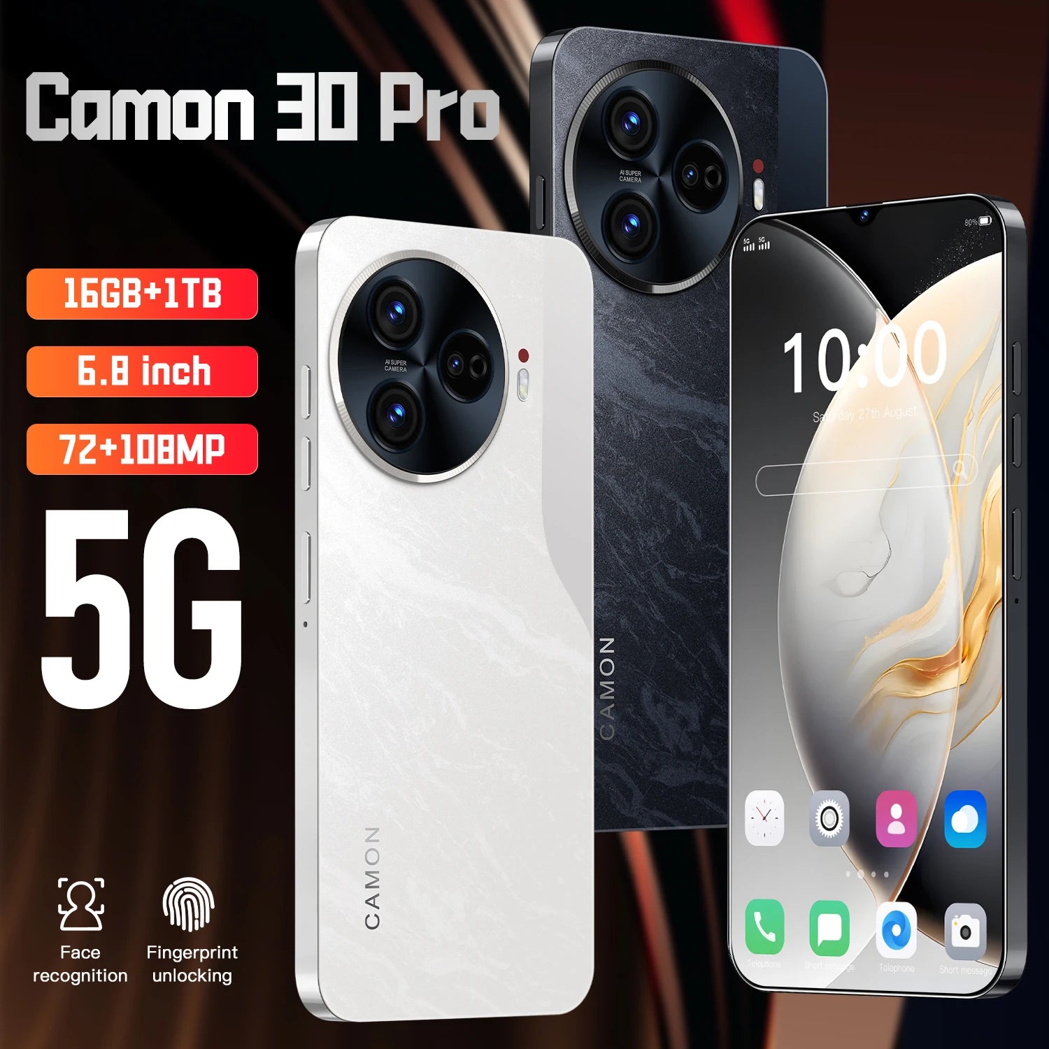 Global Version Camon 30 Pro Smartphone 5G 6.8 Inch  Unlocked